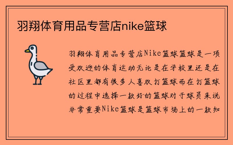 羽翔体育用品专营店nike篮球